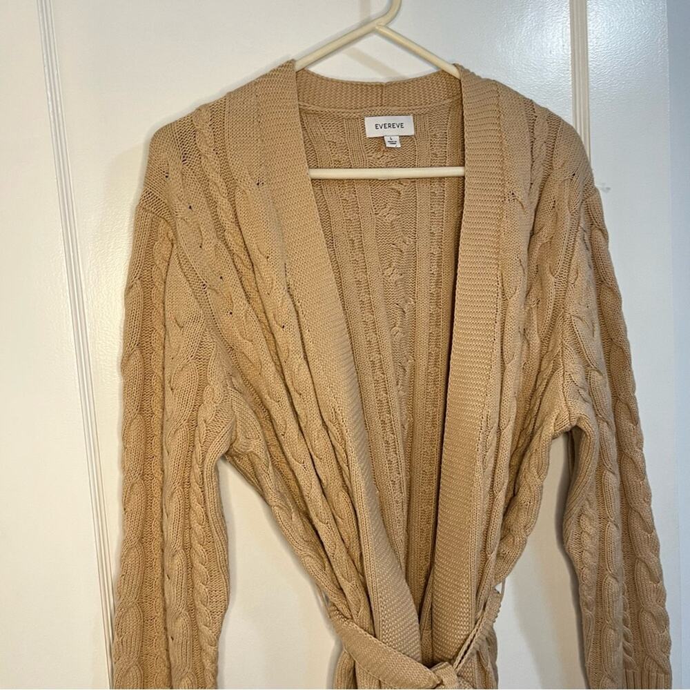 Evereve Cable Knit Cardigan‎ Sweater - Picture 9 of 12